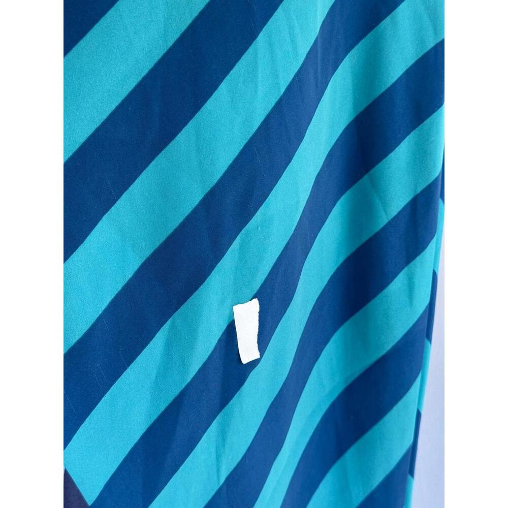 Blue Multi-Stripe V-Neck Slip Maxi Dress - Picture 10 of 10